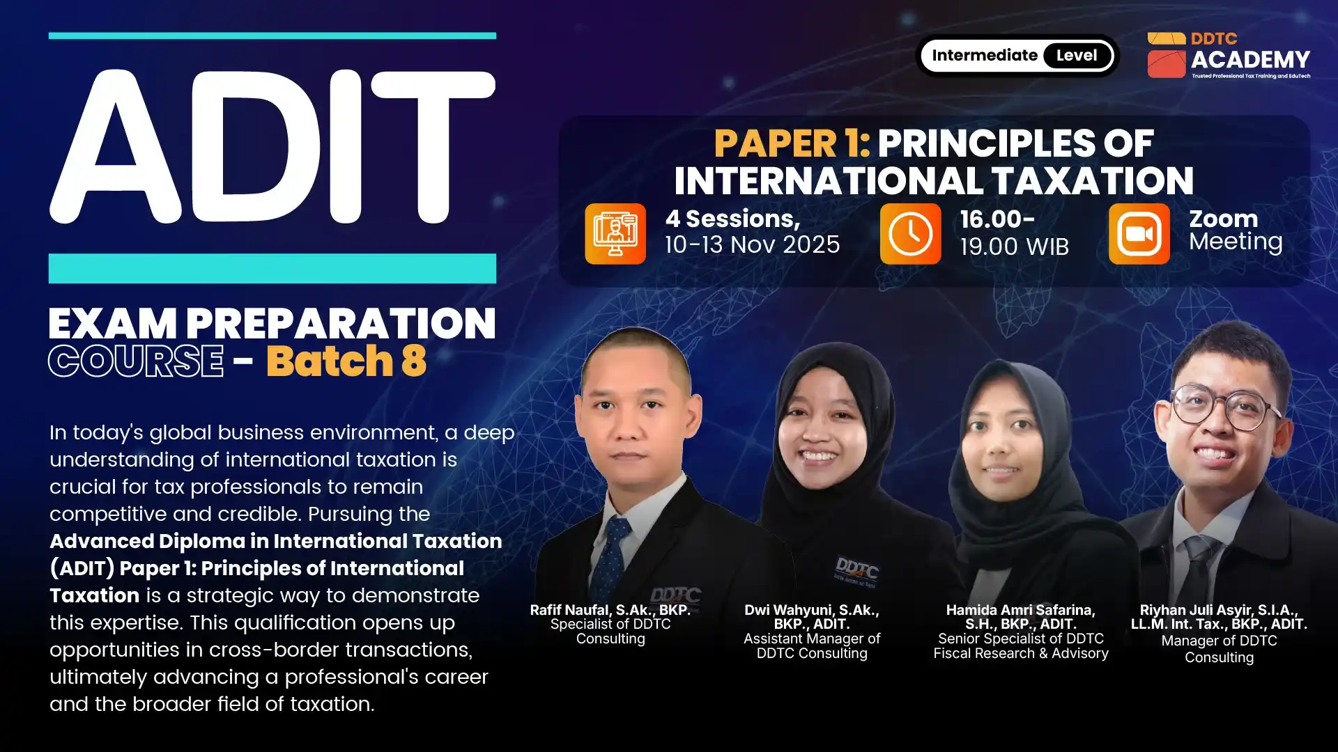 Kelas Persiapan ADIT Batch 8 Dimulai 10 November 2025