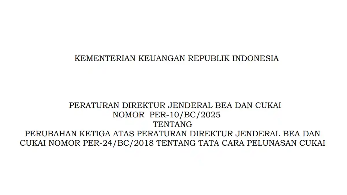 DJBC revisi aturan tata cara pelunasan cukai, tambahkan Pasal 15A