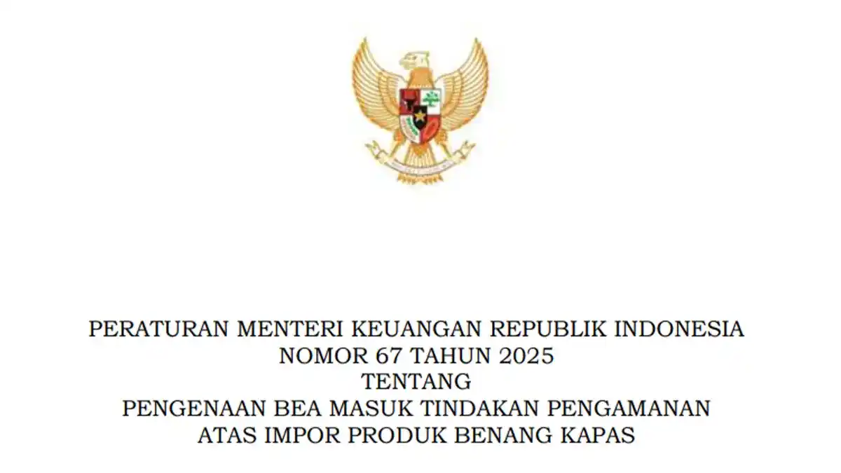 Pemerintah Kenakan Bea Masuk Pengamanan pada Impor Benang Kapas