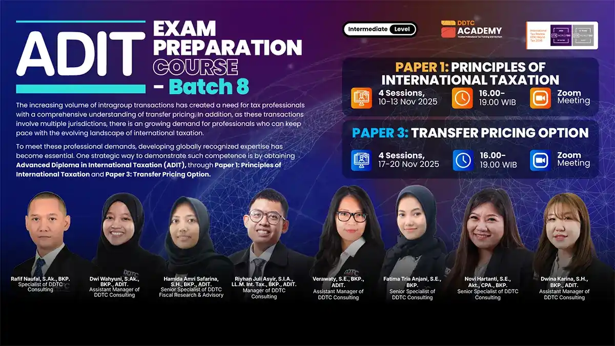 DDTC Academy buka kursus persiapan ADIT Pajak Internasional