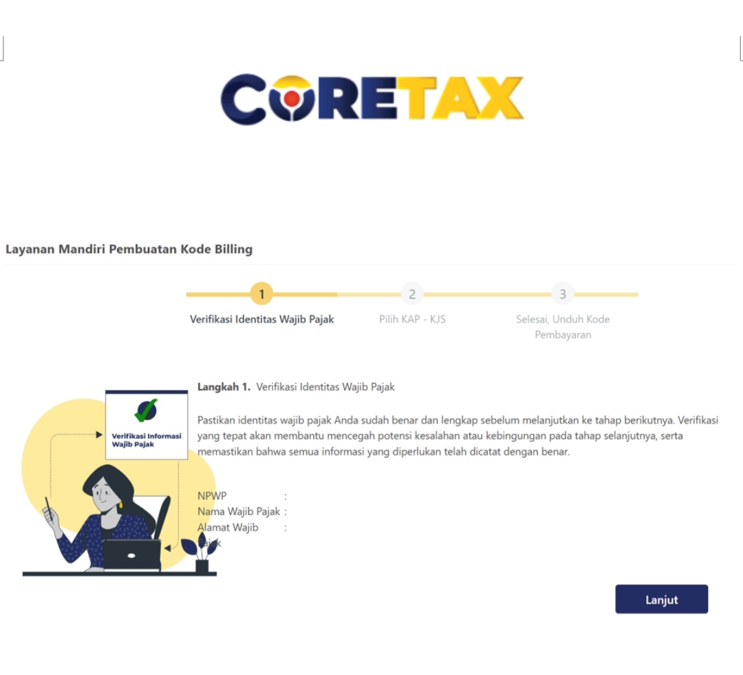 Coretax Permudah Pembuatan Kode Billing Pajak